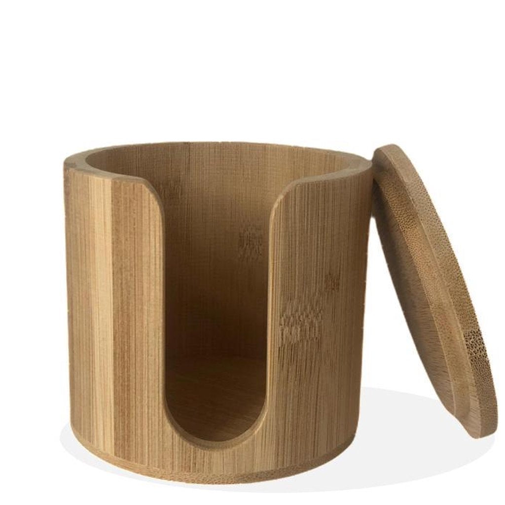 Wasbare Wattenschijfjes met Bamboe Dispenser - 16 stuks